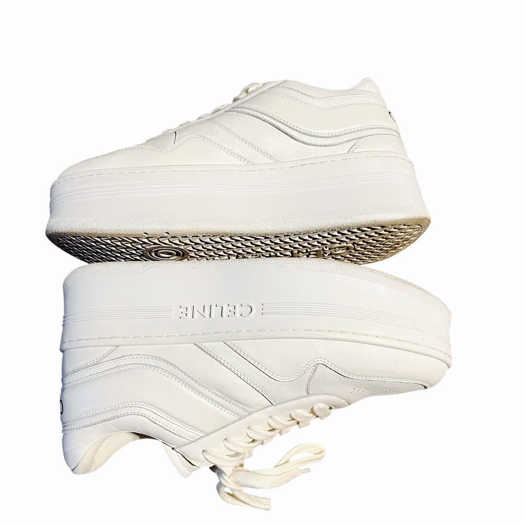 【美品】CELINE 厚底スニーカー 39 ホワイト ブロックエディ期 箱付き