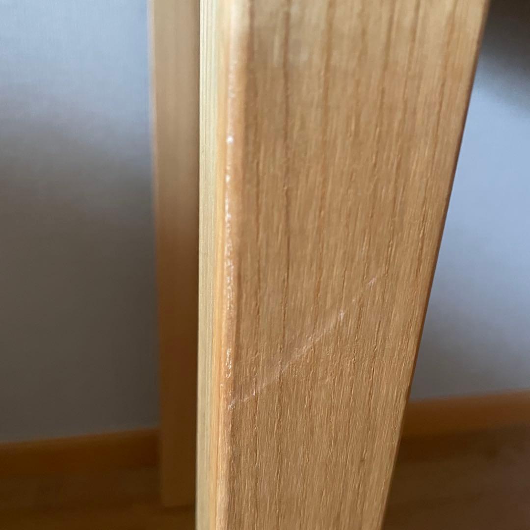 無印　無垢材　デスク