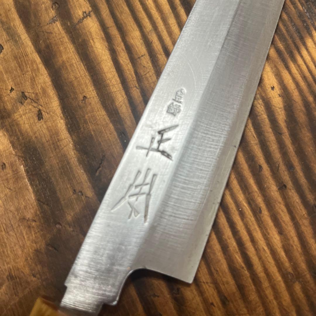 正本柳刃包丁 木製ハンドル ステンレス刃