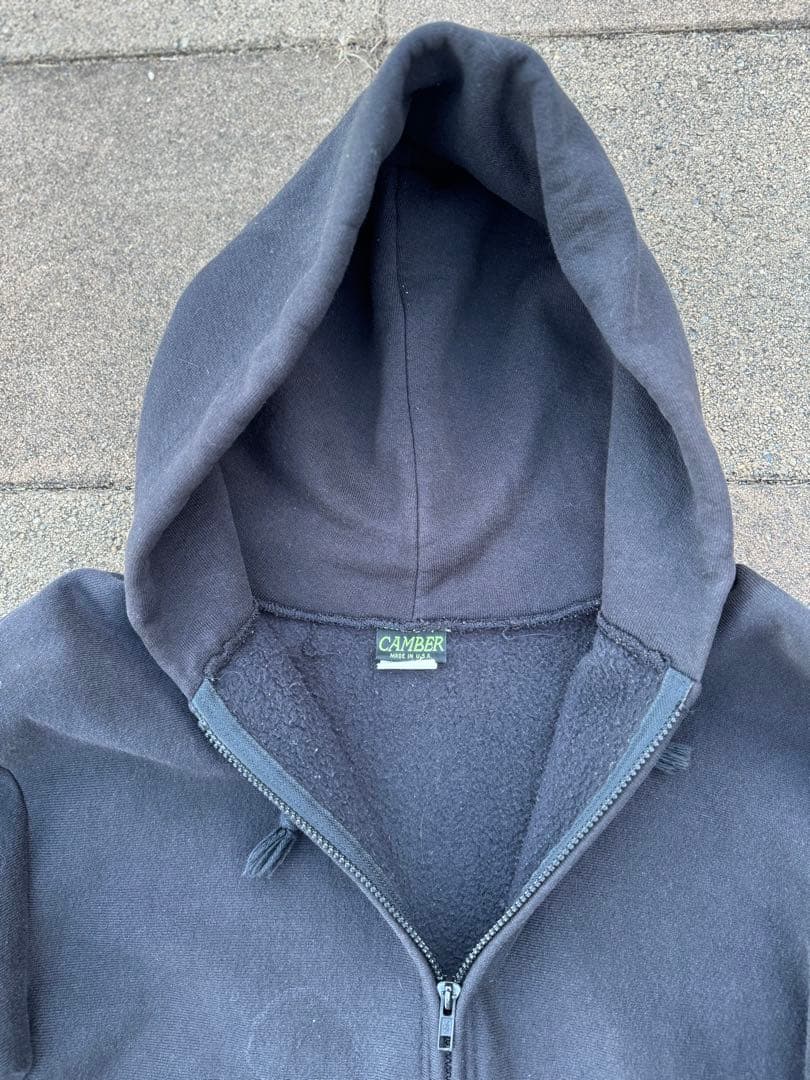 CAMBER フェードブラック フルジップパーカー L