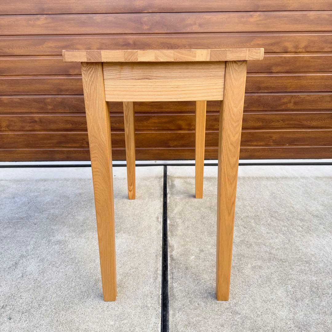 廃盤 美品 無印良品 デスク 学習机 タモ 引き出し付き