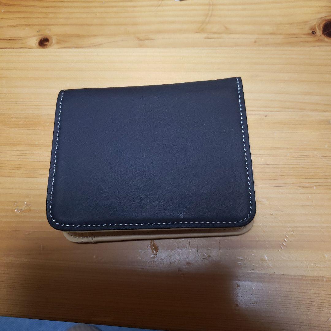 kitamura 二つ折り財布 ネイビー