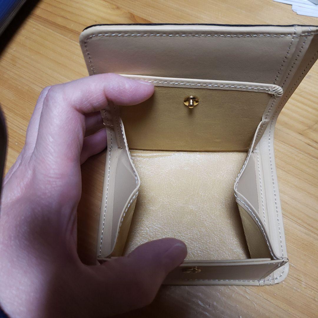 kitamura 二つ折り財布 ネイビー