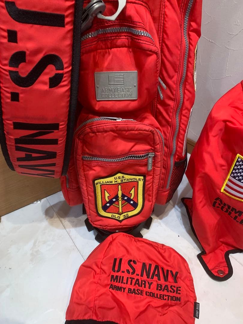 アーミーベースコレクション　キャディバッグ　セルフスタンド　アイアンカバー