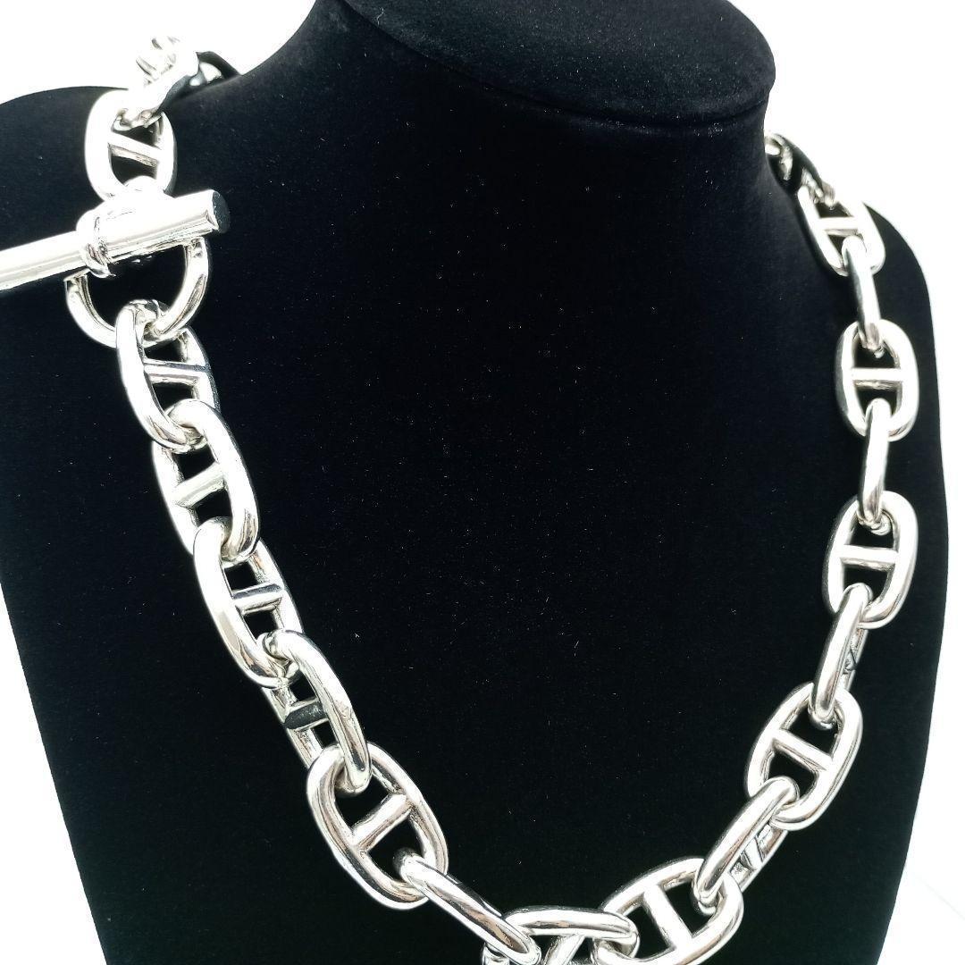 ネックレス シェーヌダンクル チェーン 50cm シルバー 925 ヴィンテージ