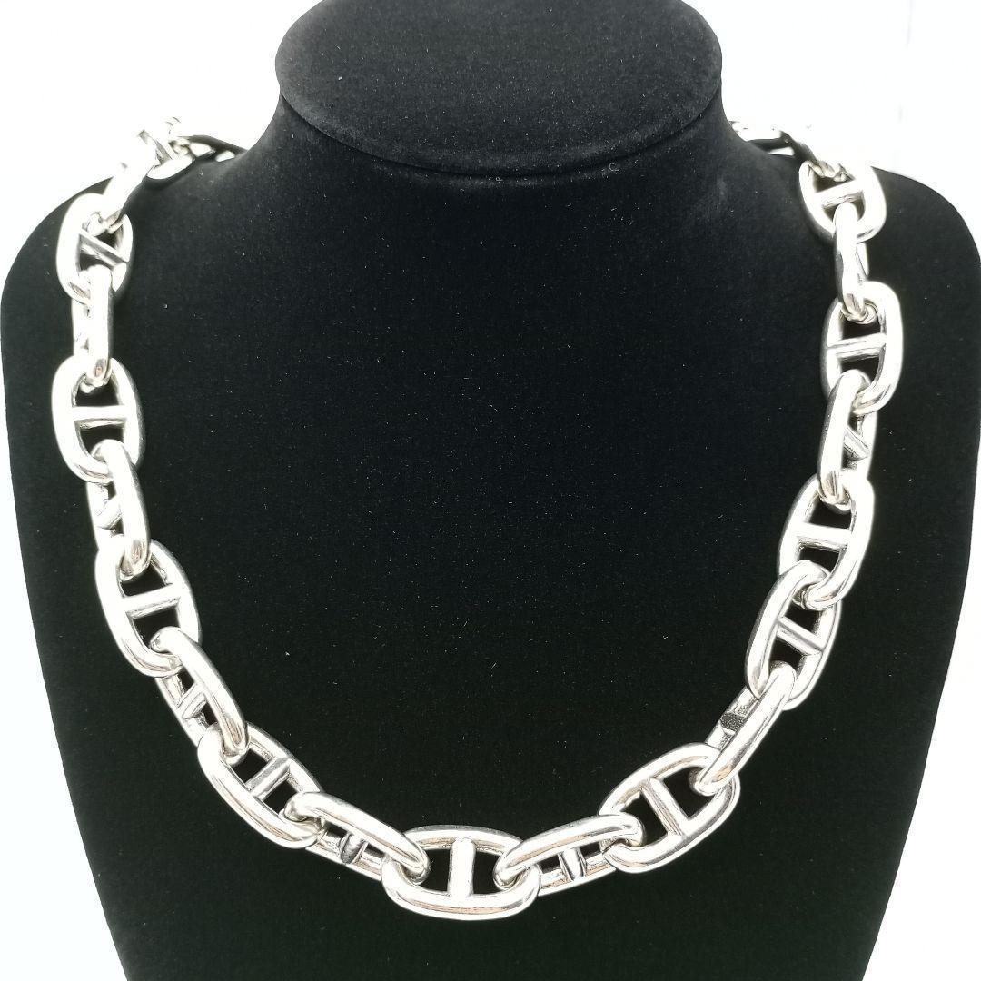 ネックレス シェーヌダンクル チェーン 50cm シルバー 925 ヴィンテージ