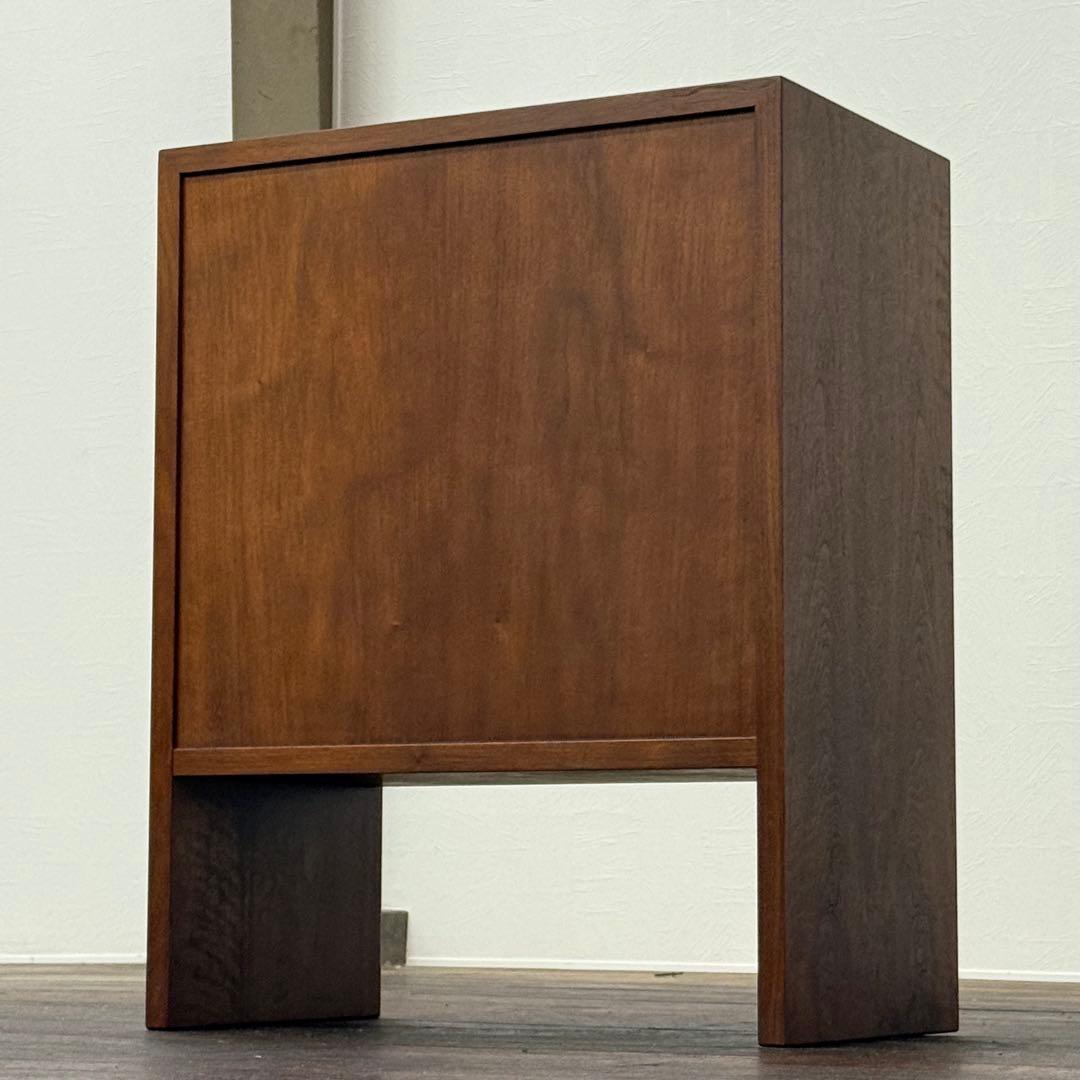 H17C24 北欧デンマーク 4段チェスト ウォールナット材