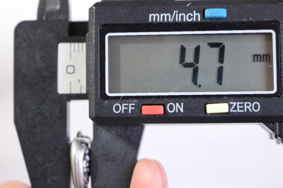 40s　スウィートハートジュエリー　波　シルバー　navy　チャーム　勿忘草