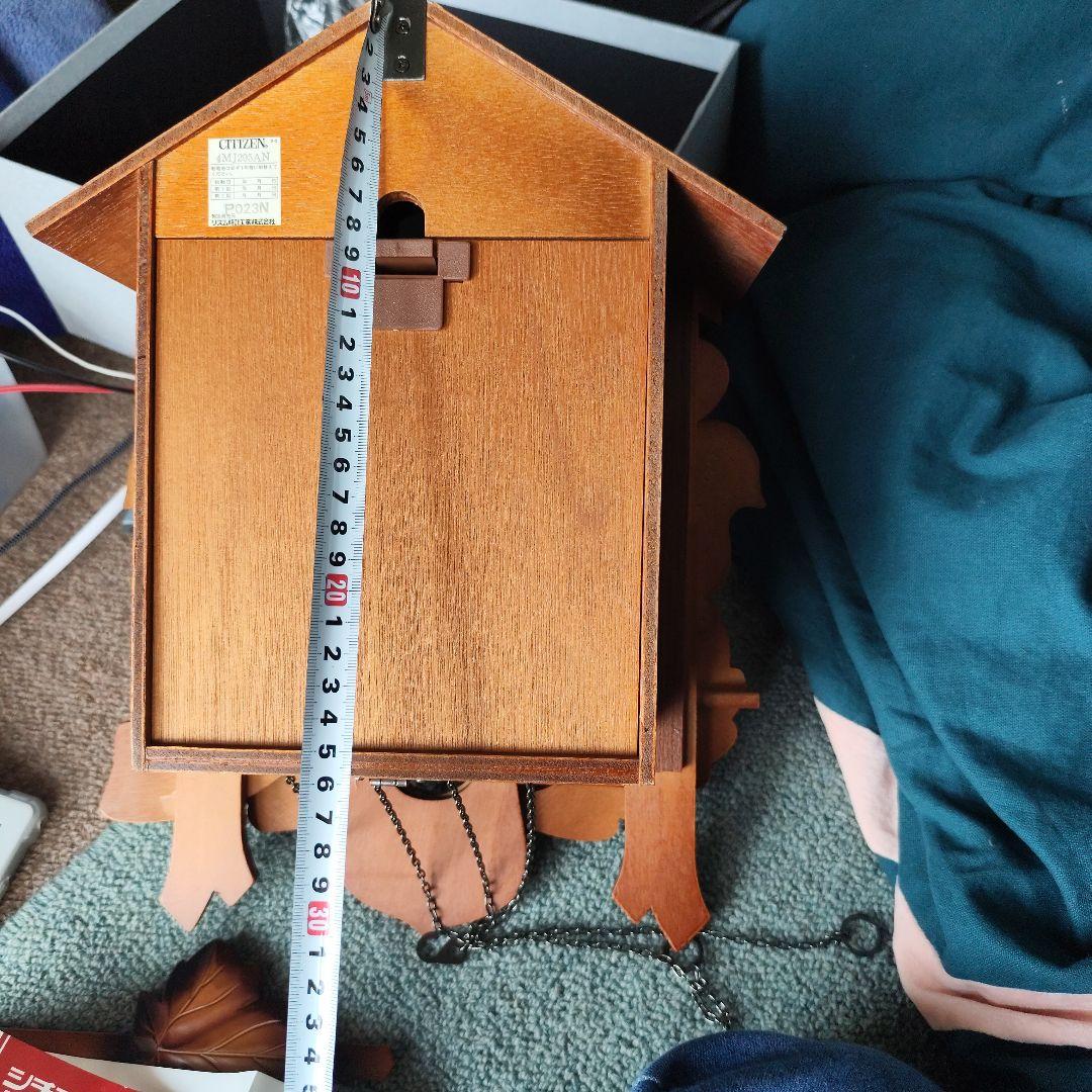 CITIZEN　シチズンクオーツ　4MJ-2 木製クク時計 1980年代