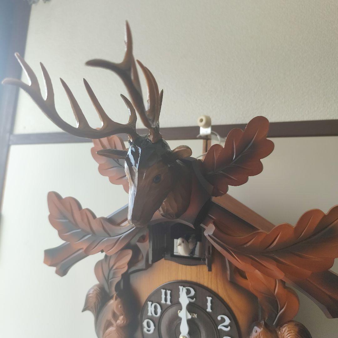 CITIZEN　シチズンクオーツ　4MJ-2 木製クク時計 1980年代