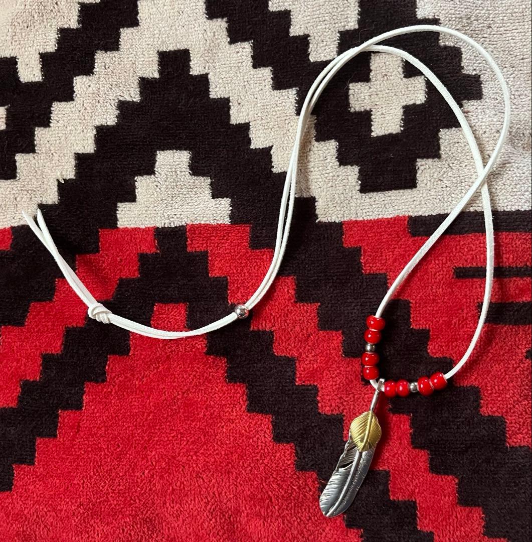 ヒ*ロ様 特大 フェザー左カスタム ネックレス キムタク仕様