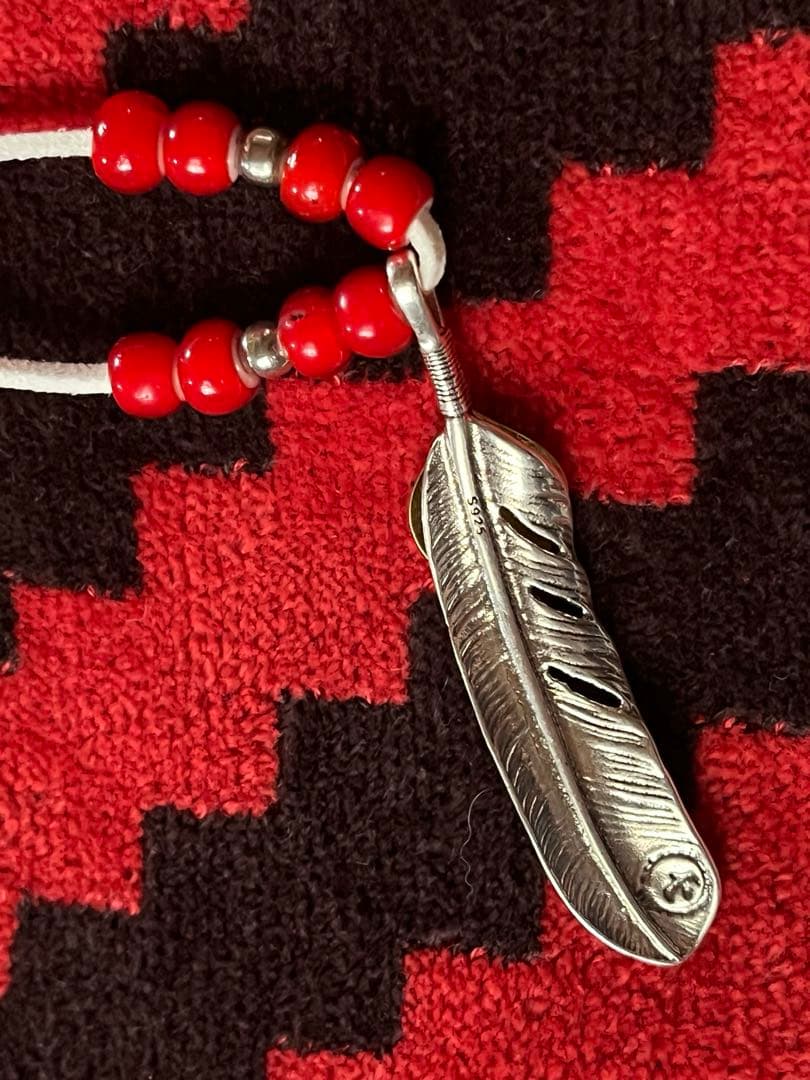 ヒ*ロ様 特大 フェザー左カスタム ネックレス キムタク仕様