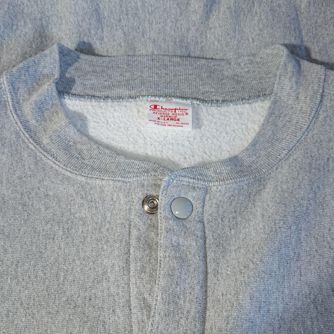 【赤タグ】USA製チャンピオンリバースウィーブスナップカーディガン/廃番/裏起毛