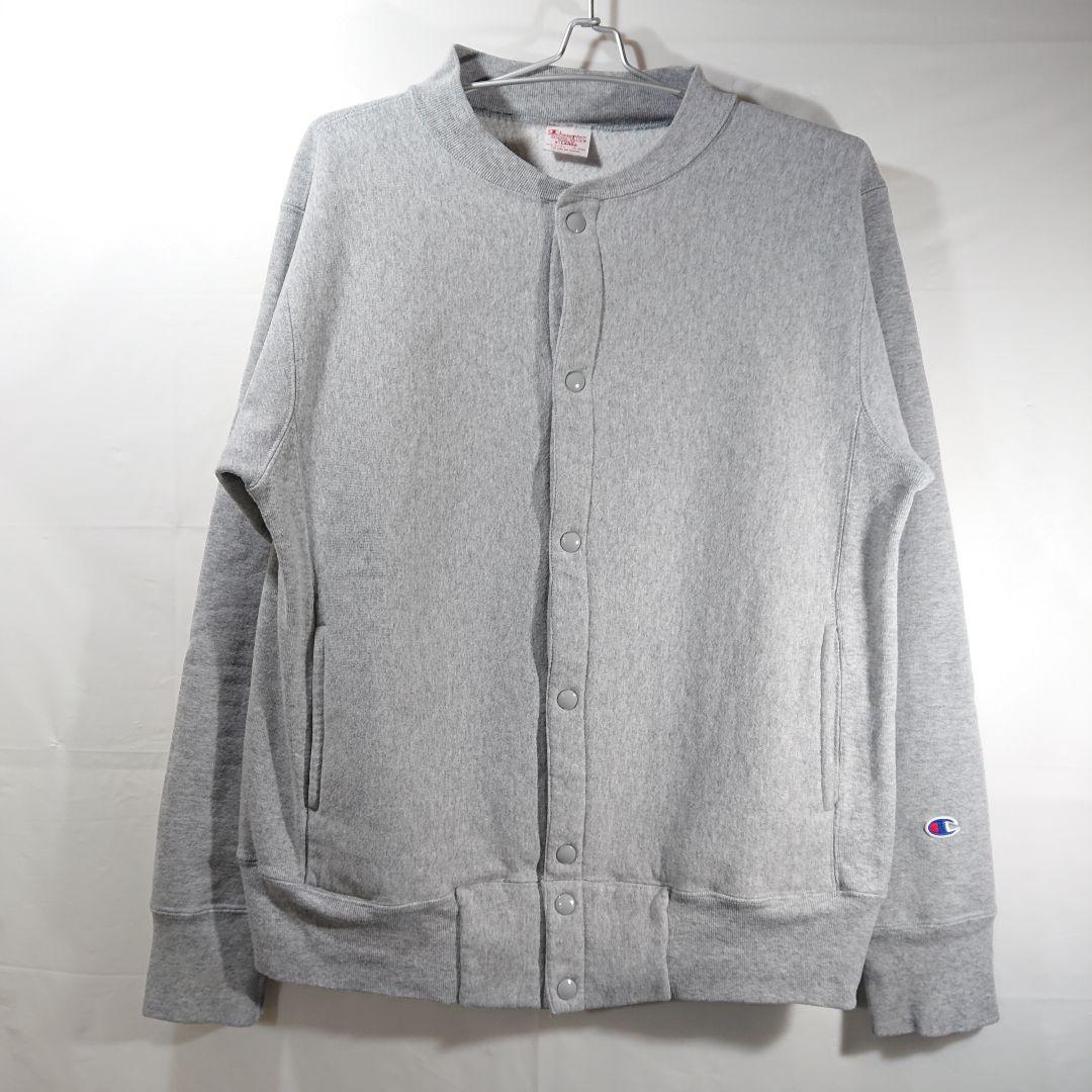 【赤タグ】USA製チャンピオンリバースウィーブスナップカーディガン/廃番/裏起毛