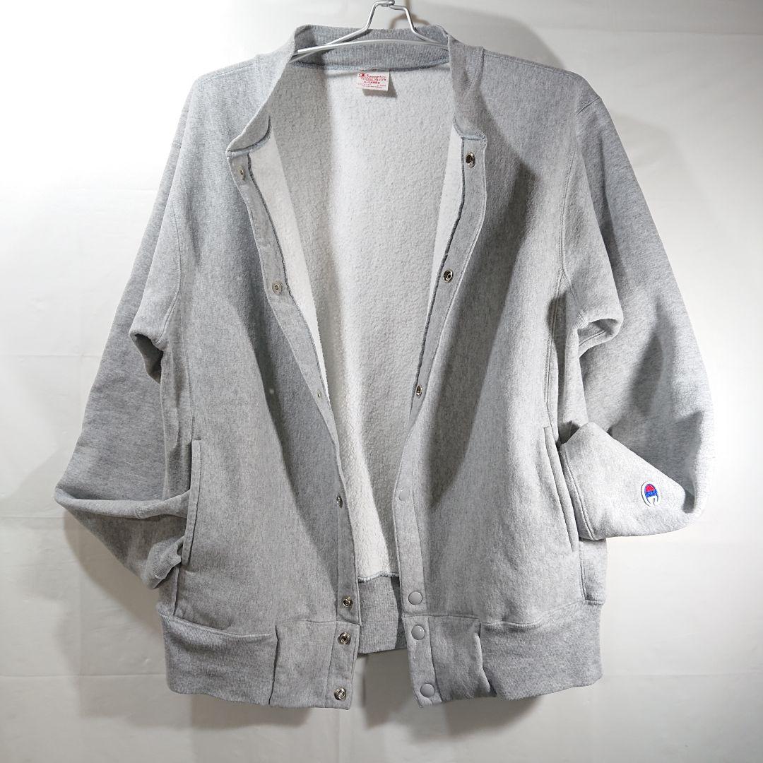 【赤タグ】USA製チャンピオンリバースウィーブスナップカーディガン/廃番/裏起毛