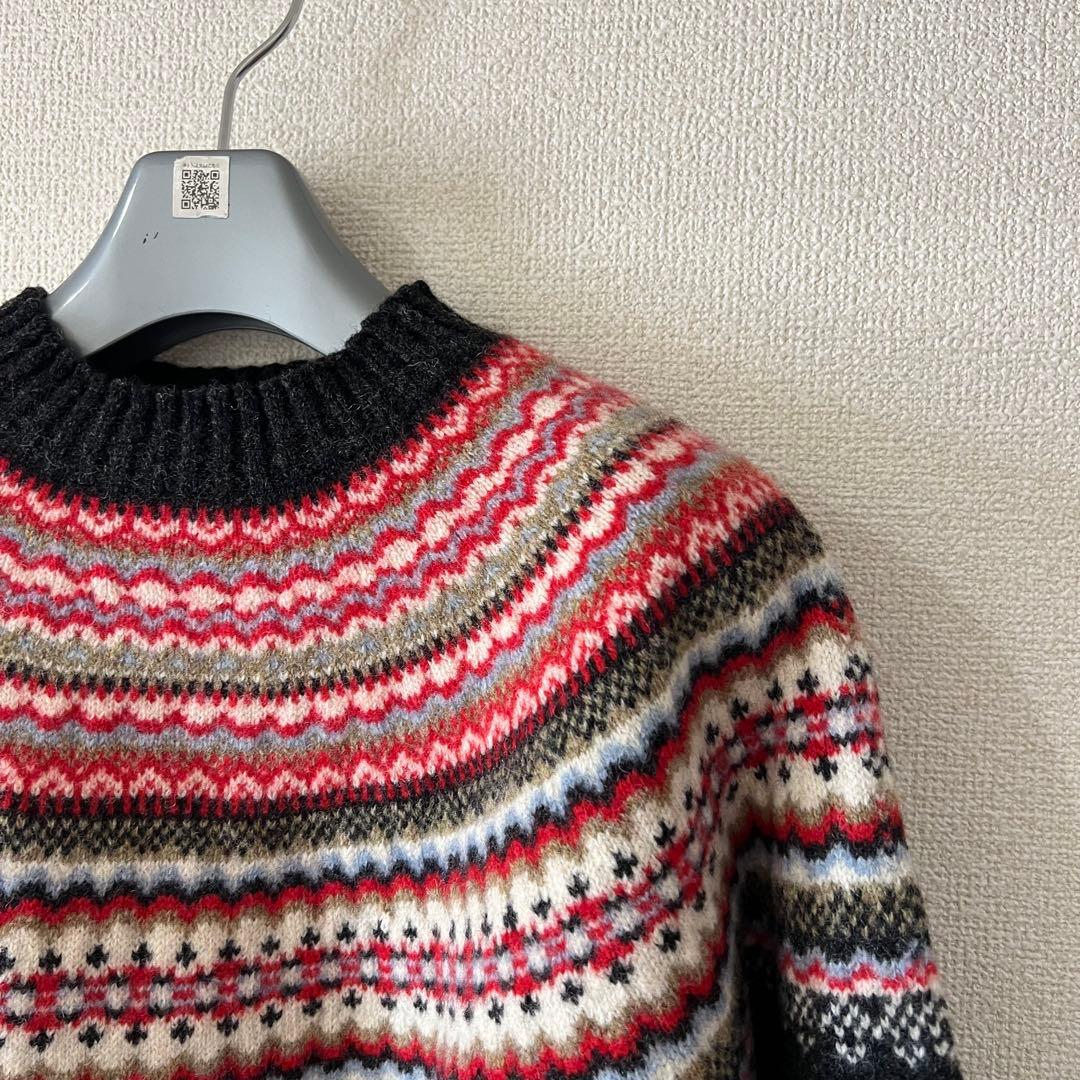 MACPHEE マカフィー ホールガーメントジャカード クルーネックプルオーバー