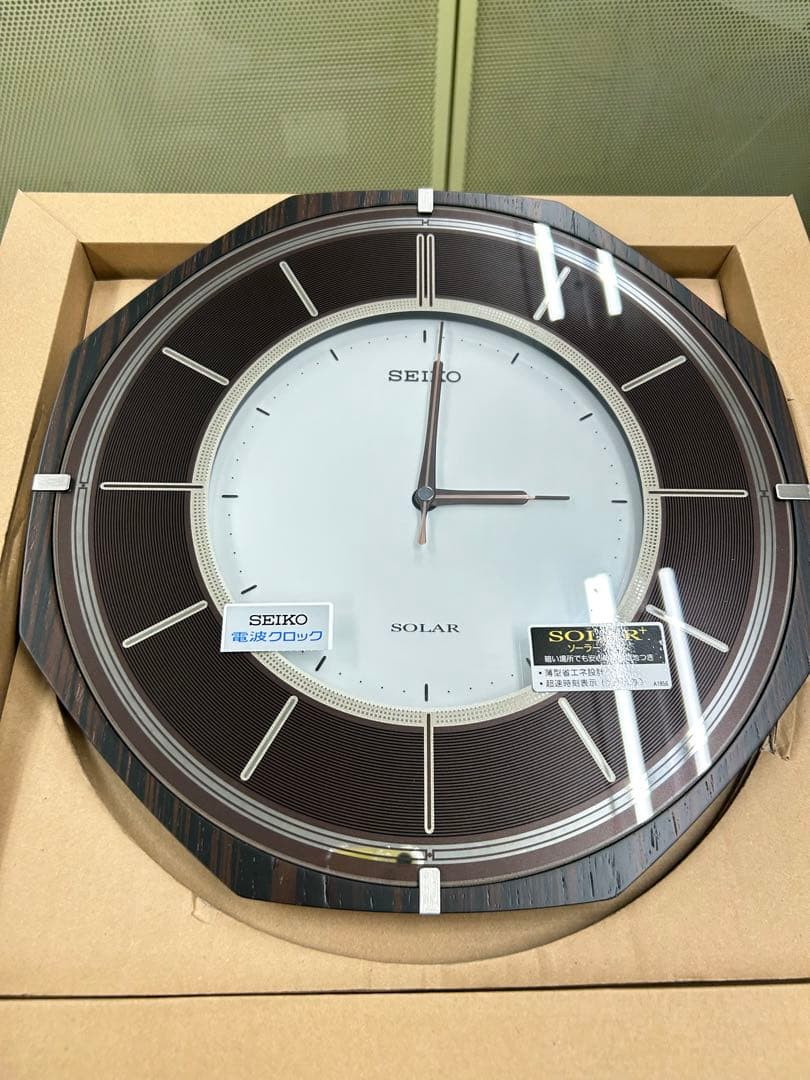 SEIKO セイコー　壁掛け時計　木目