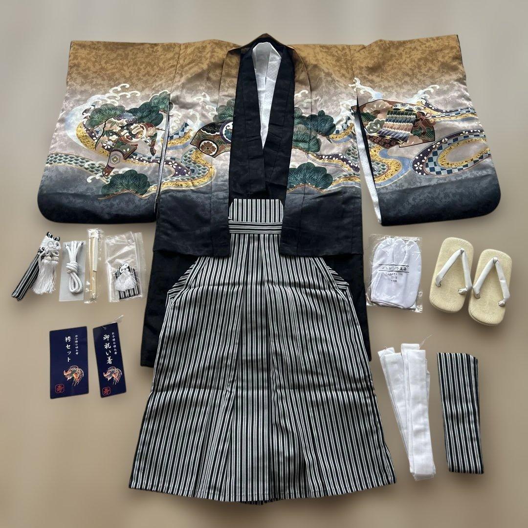 七五三　男　五歳　羽織袴フルセット