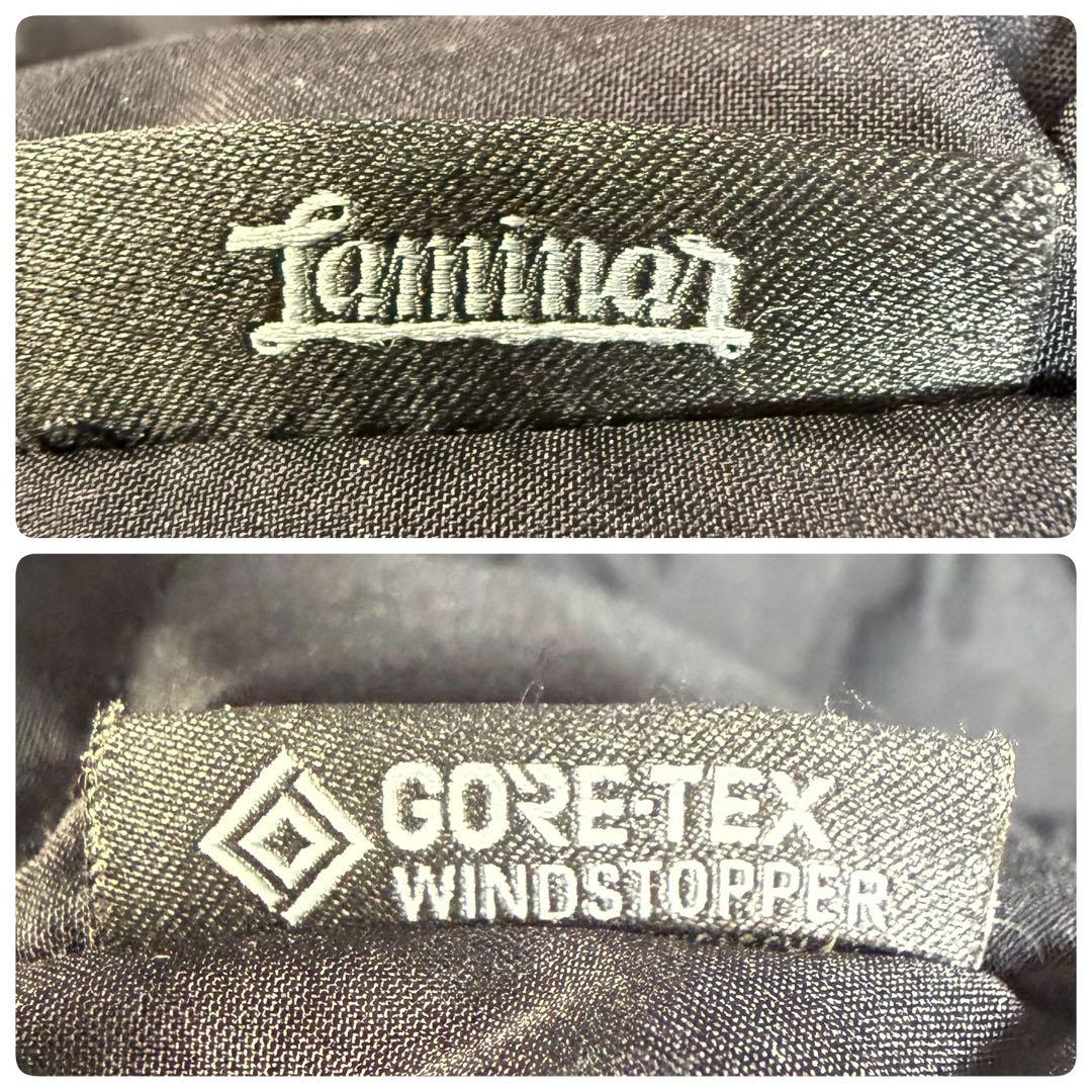 HERNO ラミナー ゴアテックス Aシェイプ フレア ダウンコート 48 黒