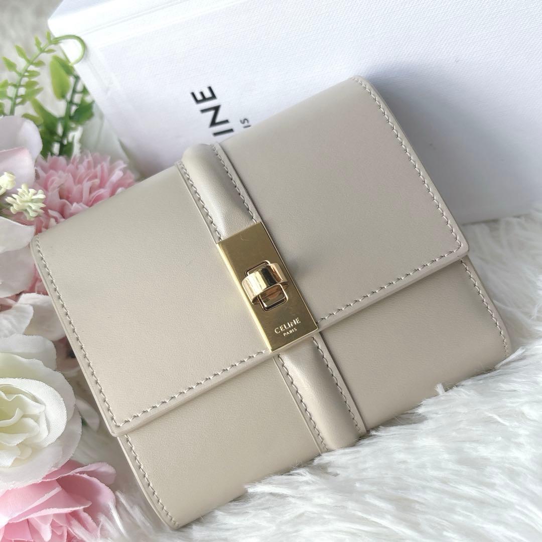 極美品✨CELINE スモールトリフォールドウォレット16 （セーズ）折り財布