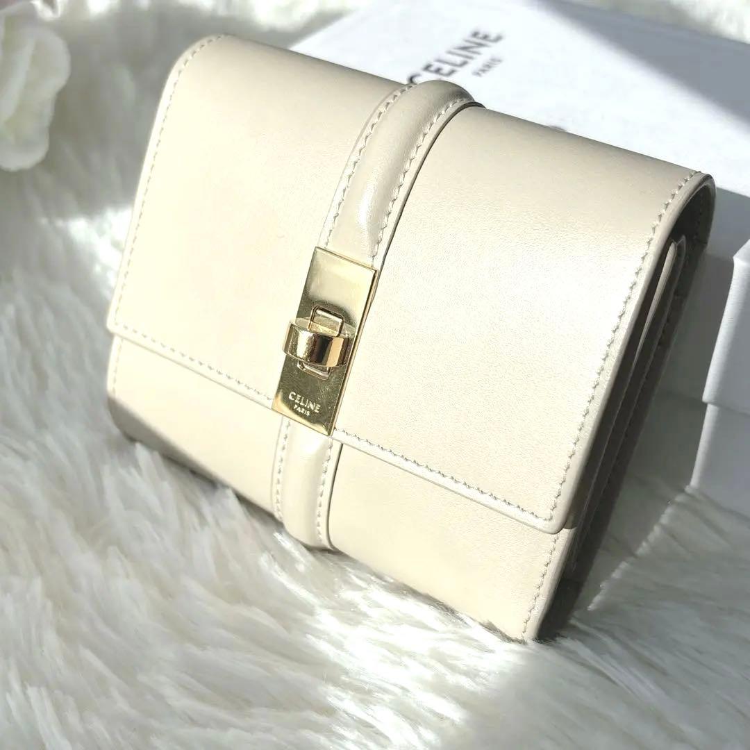 極美品✨CELINE スモールトリフォールドウォレット16 （セーズ）折り財布