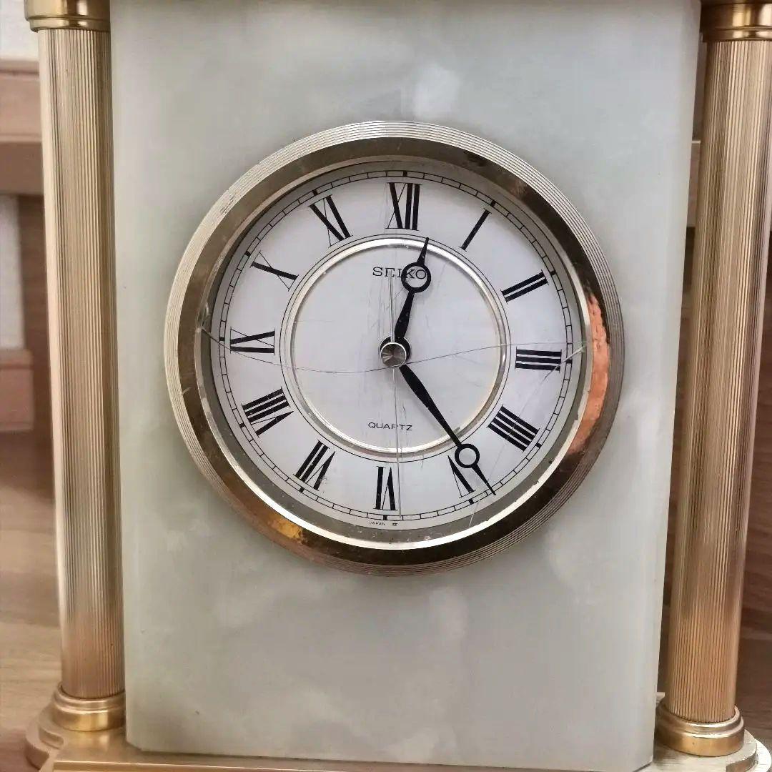 【骨董品】大理石のレトロな置時計