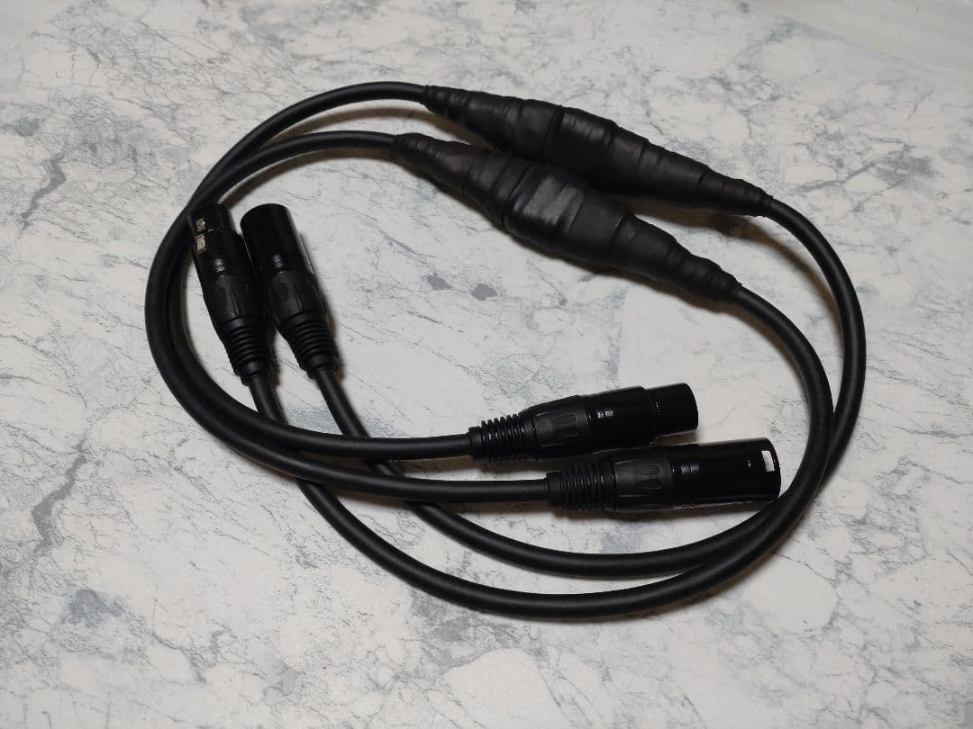 し*ん様 【新作】140段式カタパルト搭載　XLRケーブル ペア　約80cm