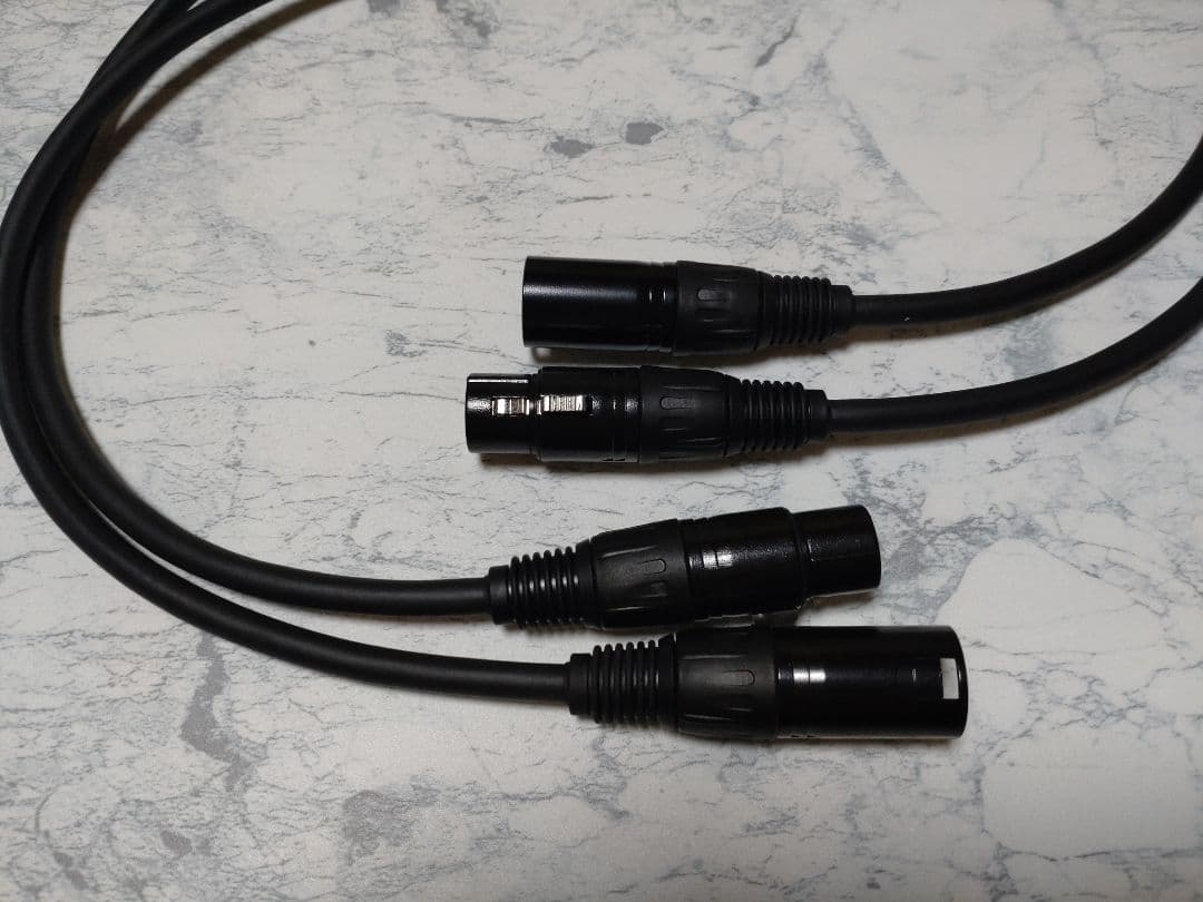 し*ん様 【新作】140段式カタパルト搭載　XLRケーブル ペア　約80cm