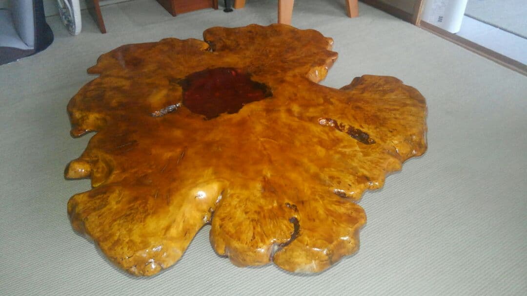 座卓　一枚板　テーブル　天然木