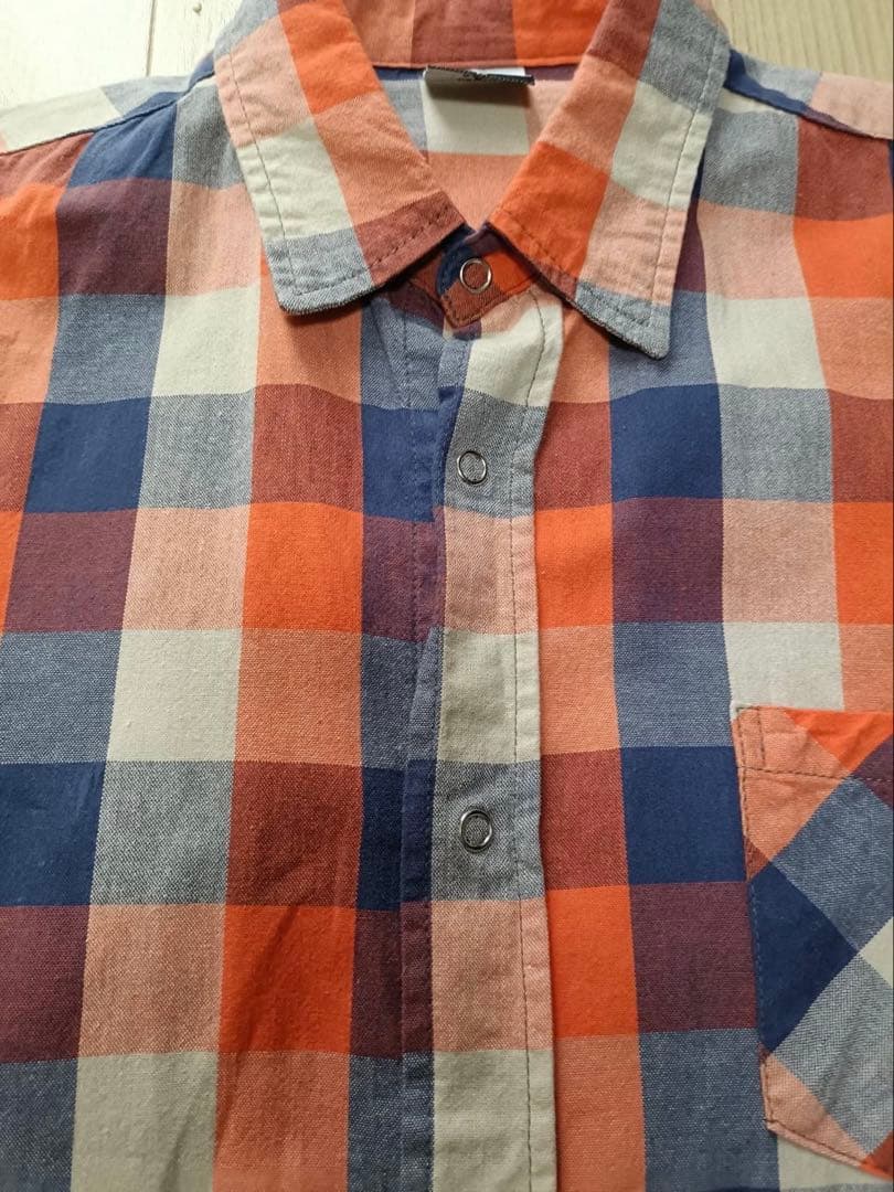 【L】90s GOODENOUGH 背フルロゴ_スナップボタン_コットン100%