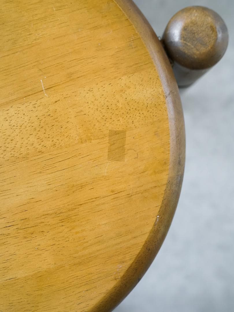 ヴィンテージ 木製スツール/丸椅子 2脚 古道具 ミッドセンチュリー モダン