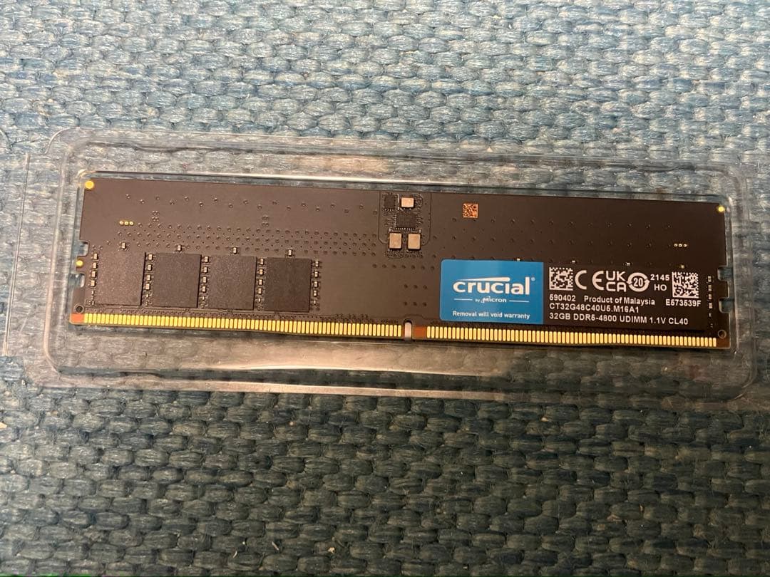 メモリー crucial DDR5 4800 32GB