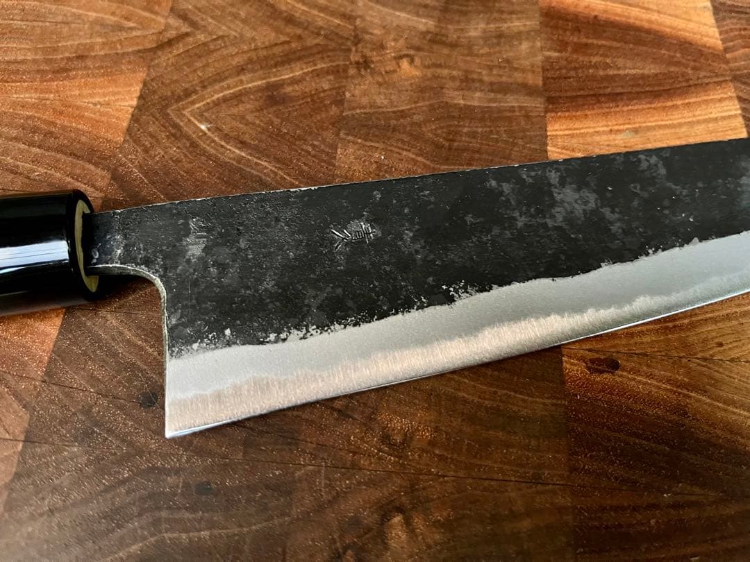 土佐打刃物　青2 和　牛刀　210mm 7寸　包丁　黒打ち　手打　未使用　青紙