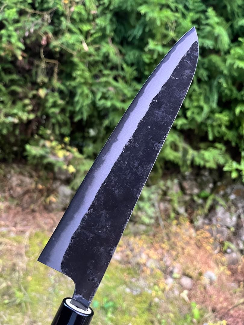 土佐打刃物　青2 和　牛刀　210mm 7寸　包丁　黒打ち　手打　未使用　青紙