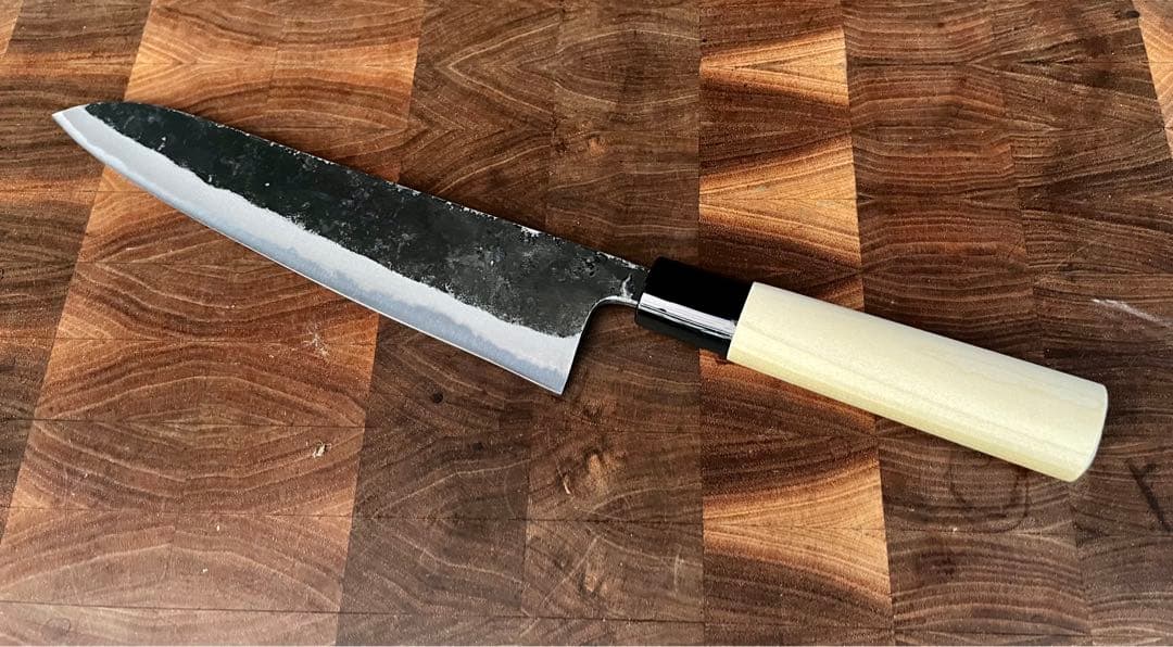 土佐打刃物　青2 和　牛刀　210mm 7寸　包丁　黒打ち　手打　未使用　青紙