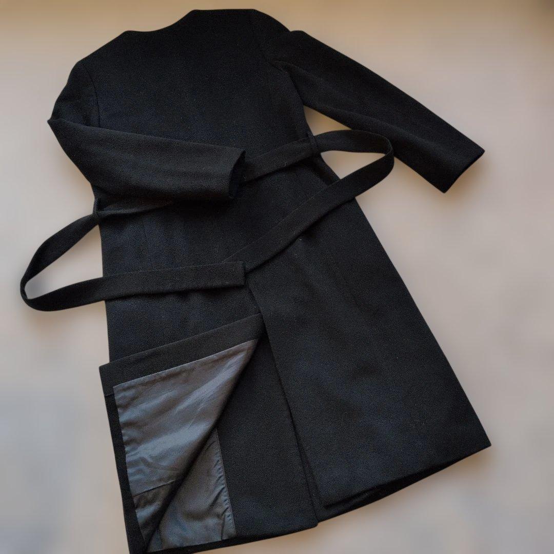 【美品】TOMORROWLAND ピュアカシミア100%コート黒 size 36