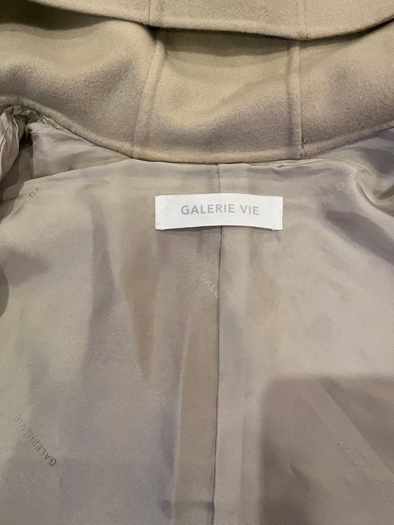 m*o様 ギャルリーヴィー　ベージュ フード付き ロングコート