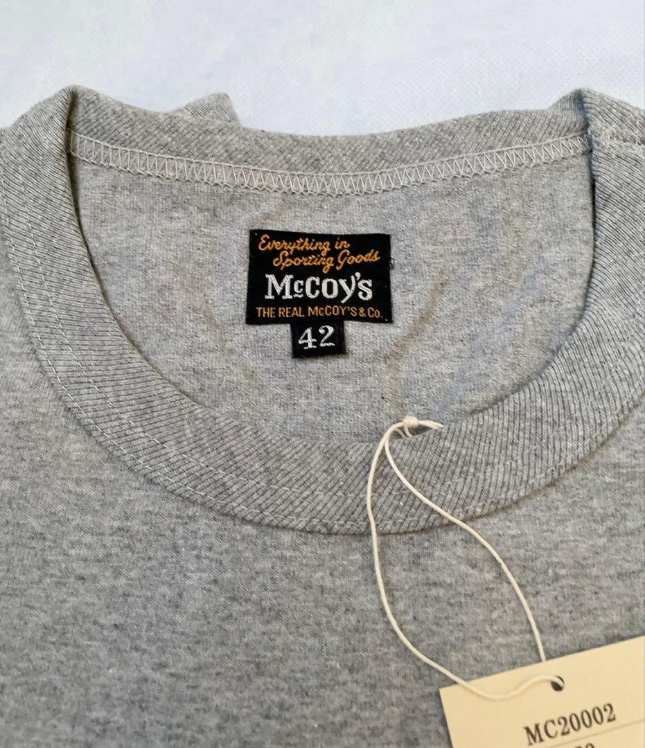 リアルマッコイズ 長袖Tシャツ ロゴマーク　グレー