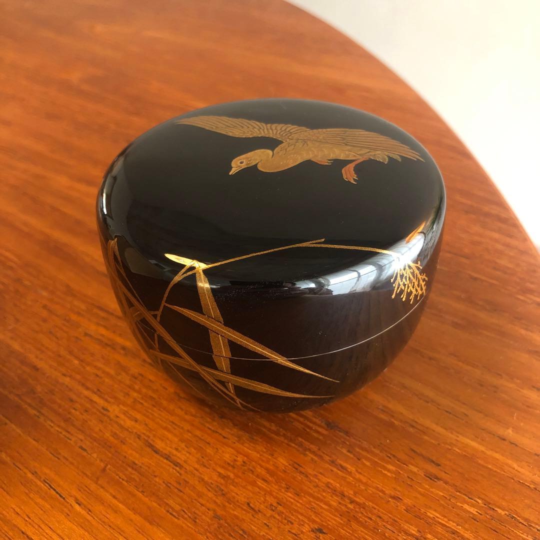 茶道具　平棗　玉鳳作　金蒔絵