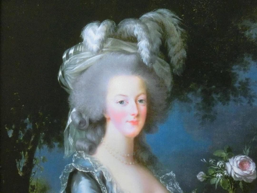 ロココ調　アンティークゴールドフレーム　マリーアントワネット　額絵　ブルードレス