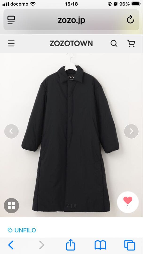 UNFILO HOTOPIA ステンカラーコート