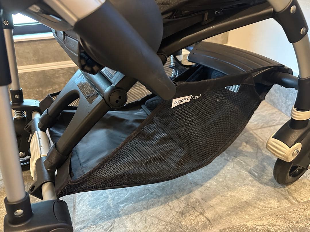 【美品】BugabooBee5 バガブービー5 ベビーカー ホワイト×ブラック