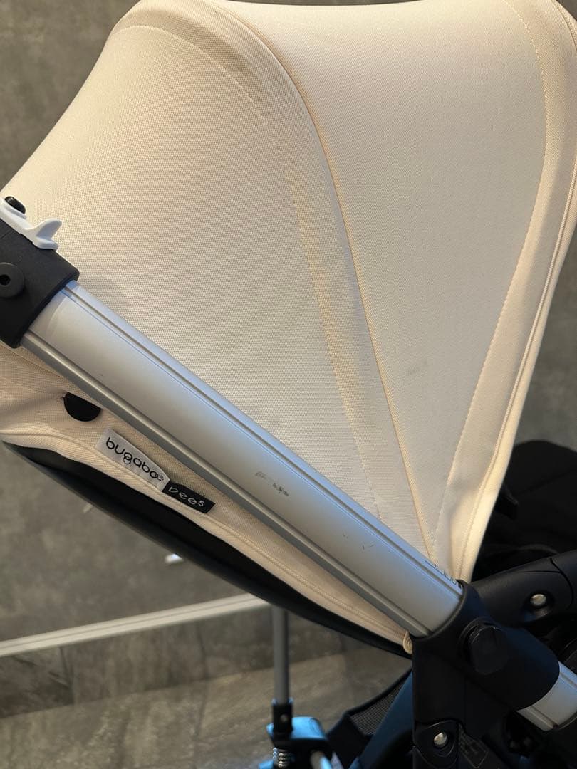 【美品】BugabooBee5 バガブービー5 ベビーカー ホワイト×ブラック