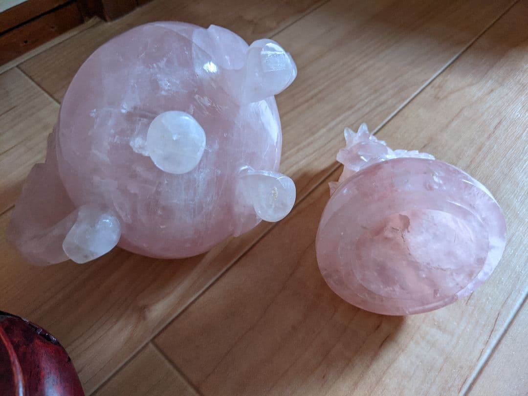 ★香炉 紅水晶 ローズクォーツ☆期間限定お値下げ☆