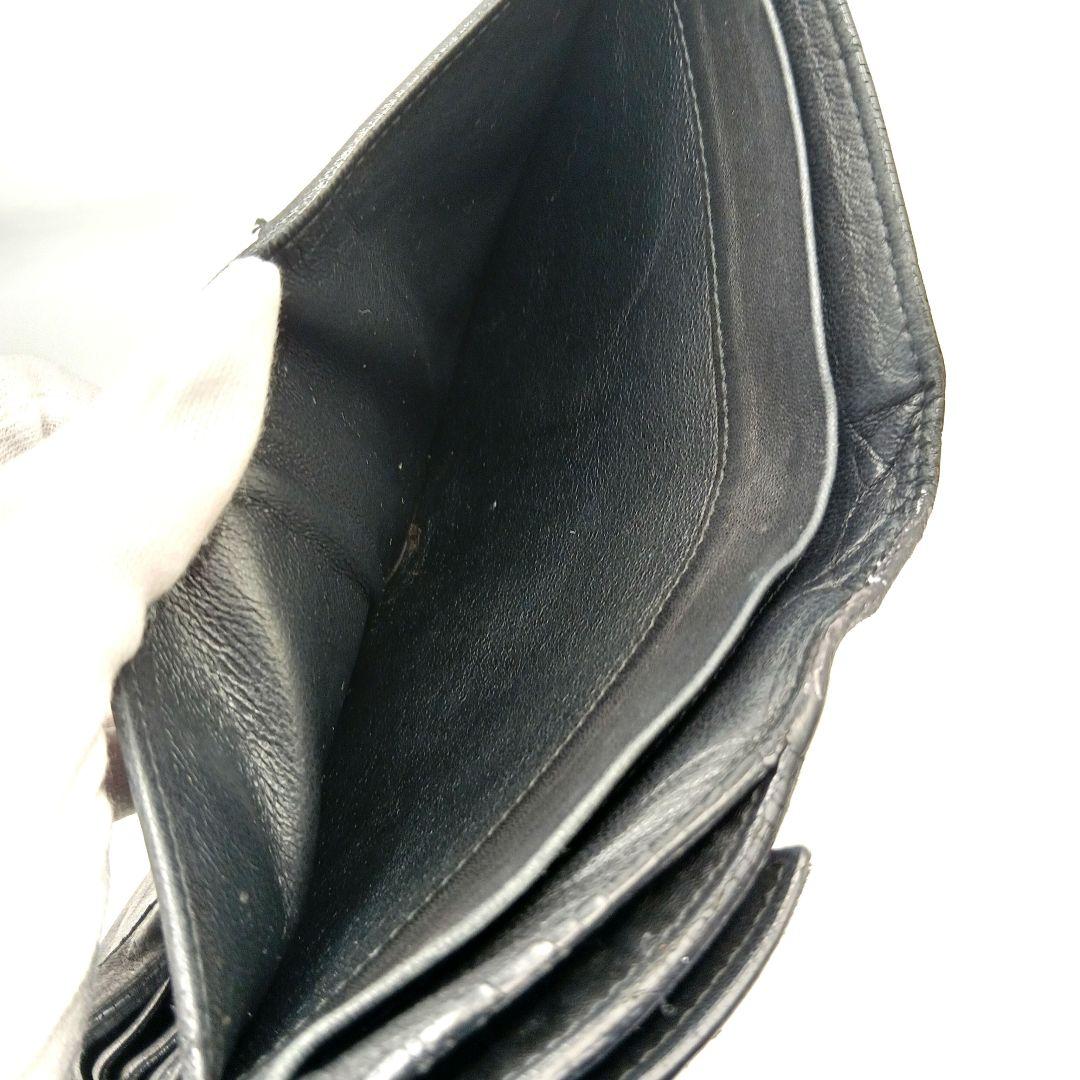 大人気✨️ボッテガヴェネタ 折り財布 イントレチャート Wホック ブラック