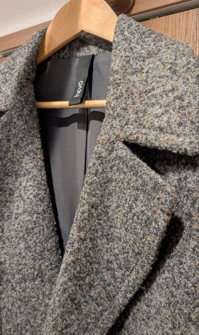 本日最終 Hevo イーヴォ BRINDISI ダブルブレストコート 46 干場