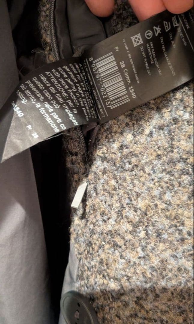 本日最終 Hevo イーヴォ BRINDISI ダブルブレストコート 46 干場