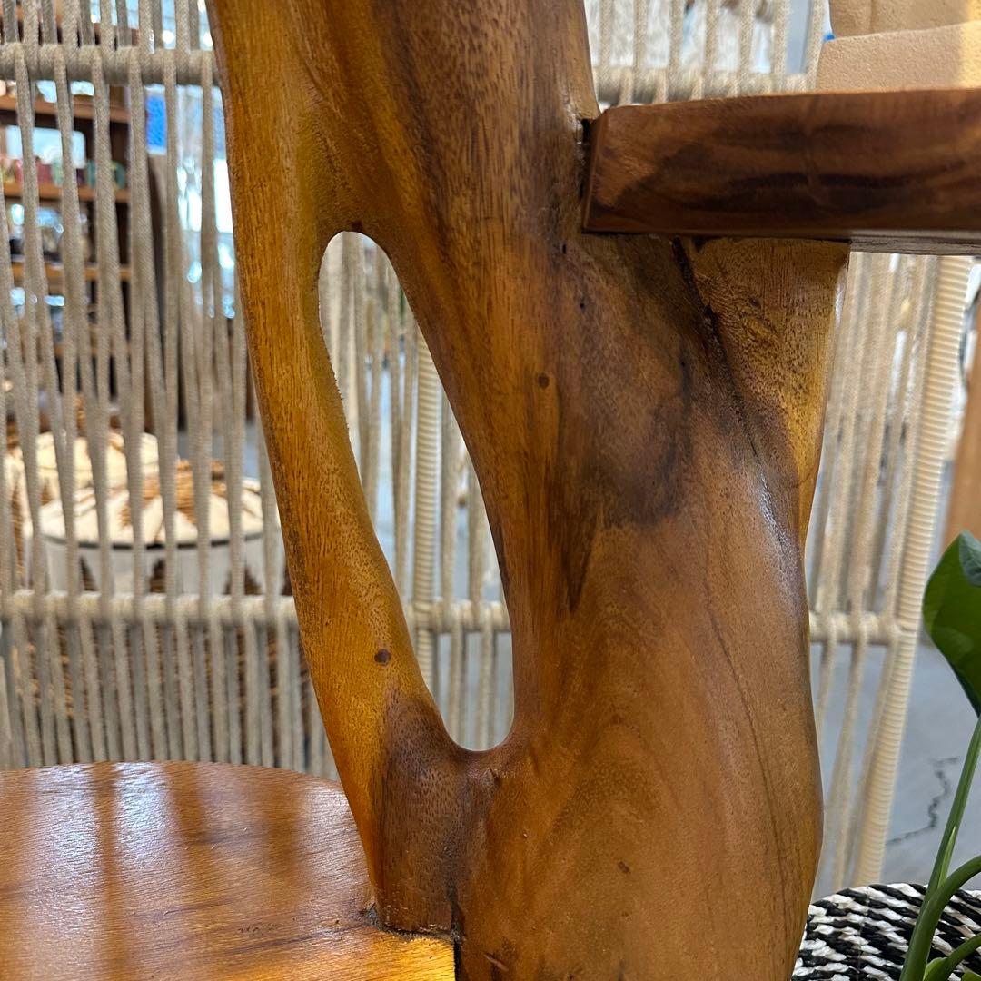 【訳あり】バリ島モンキーポッド無垢材飾り棚h140cm通常99,000円がなんと