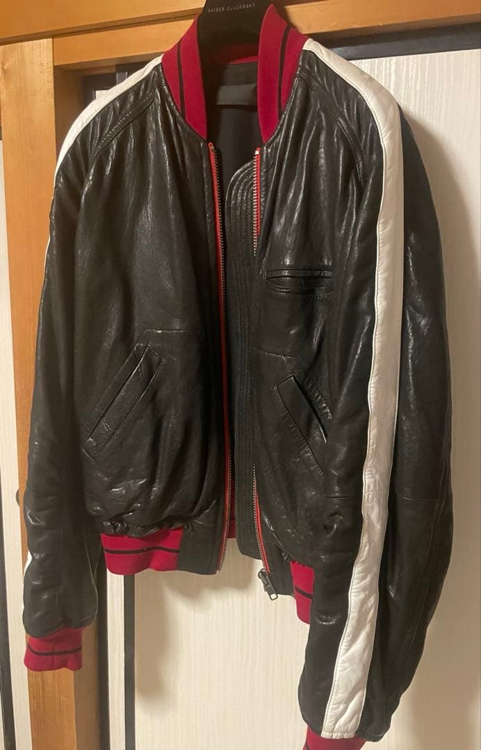 ハイダーアッカーマン Haider ackermann 17ss レザーボンバー