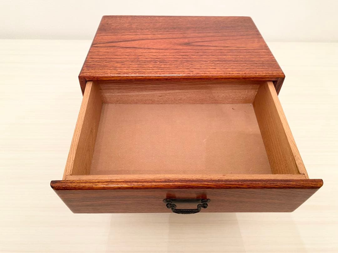 断捨離間近　美品✨整理箱　和物　古民具　レトロ　木製引き出し　2段